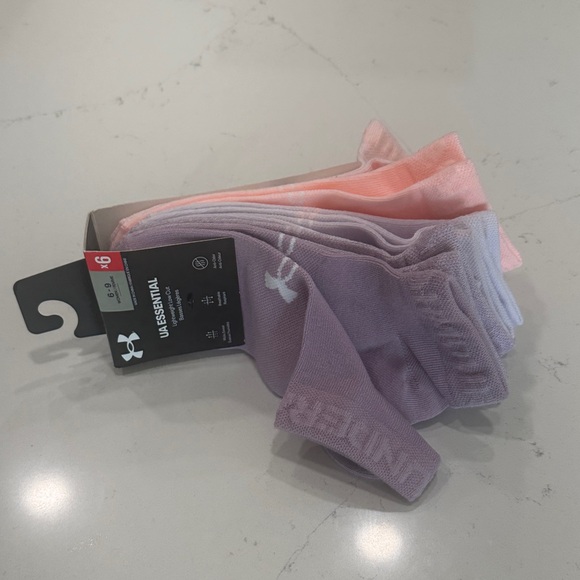 Under Armour Socks - Peach and Lavender - Picture 1 of 3
